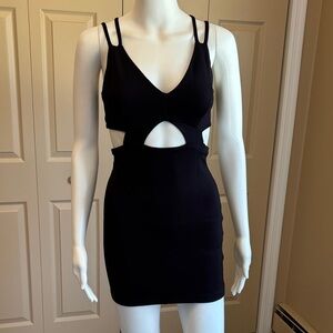 SOLEMIO black cut-out minidress